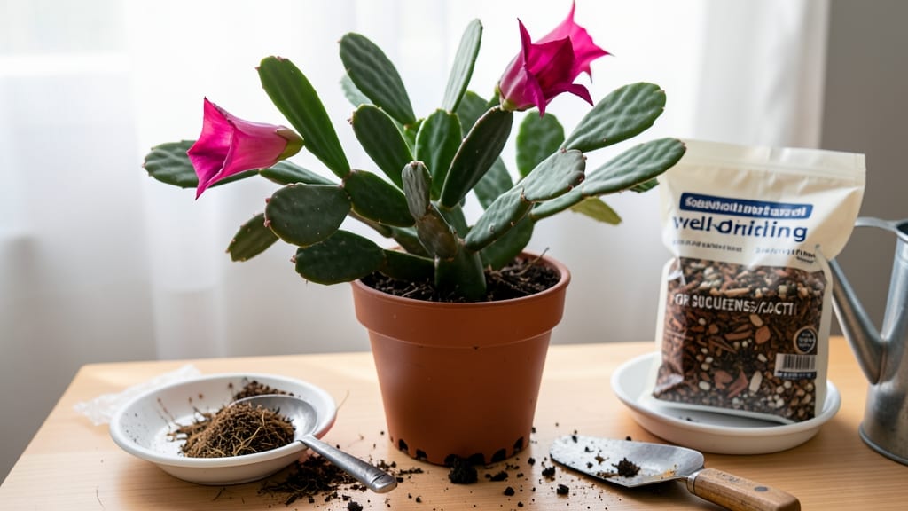 Best Potting Soil for Christmas Cactus: Acidic Blend for Blooming Brilliance