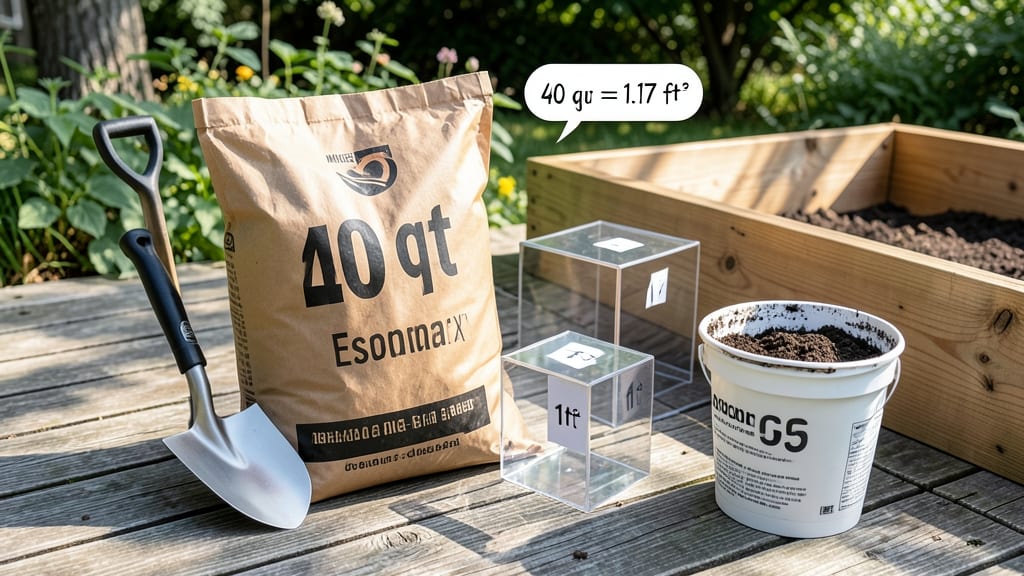40 Quarts Soil to Cubic Feet: Conversion Formula and Common Mistakes