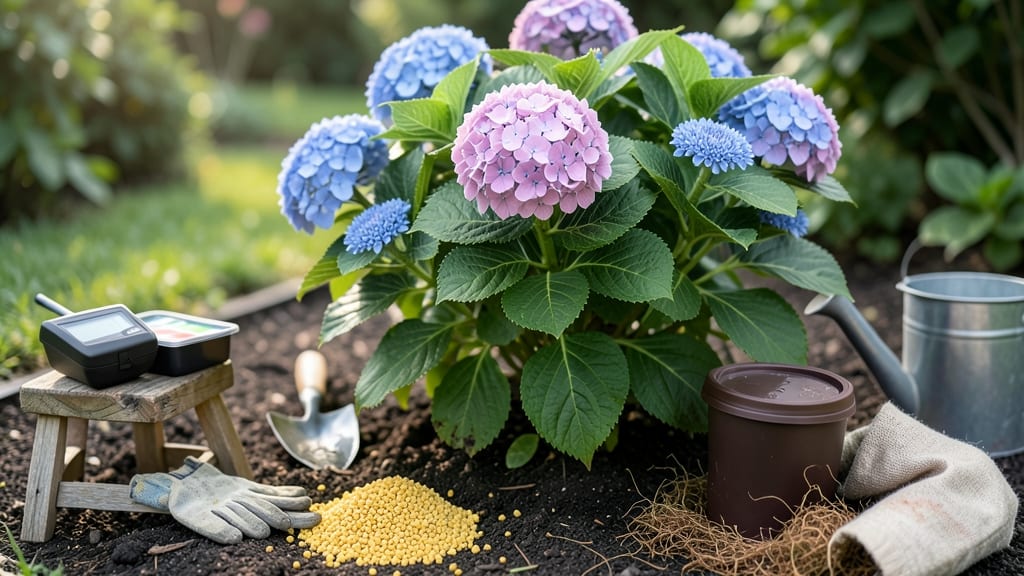 How to Make Soil More Acidic for Hydrangeas: Exact Materials and Application Steps