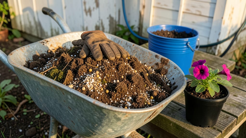 Flower Soil Mix: Aerated Loam for Vibrant Blooms and Root Growth
