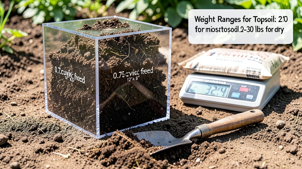 How Much Does 0.75 Cubic Feet of Topsoil Weigh: Density Chart and Real-World Variations