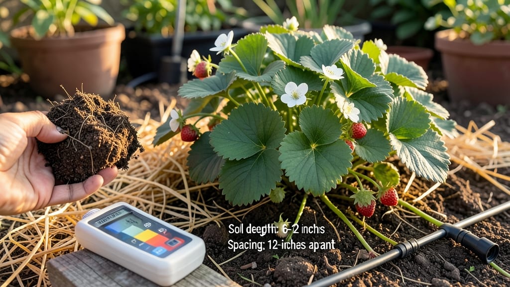 Strawberry Plants Soil Requirements: Acidic Loam With 6.0-6.5 Ph For Sweet Fruit