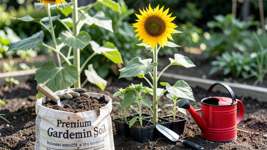 Potting Soil for Sunflowers: Loose, Nutrient-Packed Base for Towering Stalks