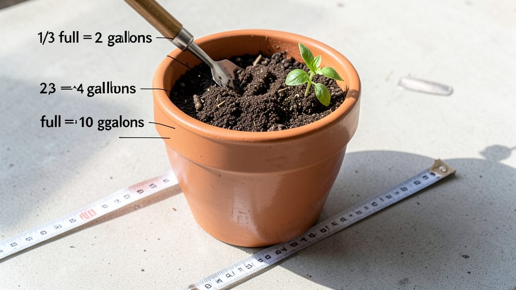 How Much Soil Needed for 10 Gallon Pot: Exact Volume and Plant-Specific Guide