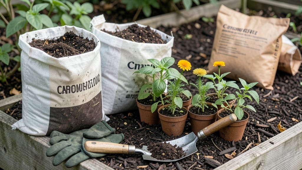 Compost Soil Bags: Fast-Draining Loam for Thriving Container Plants